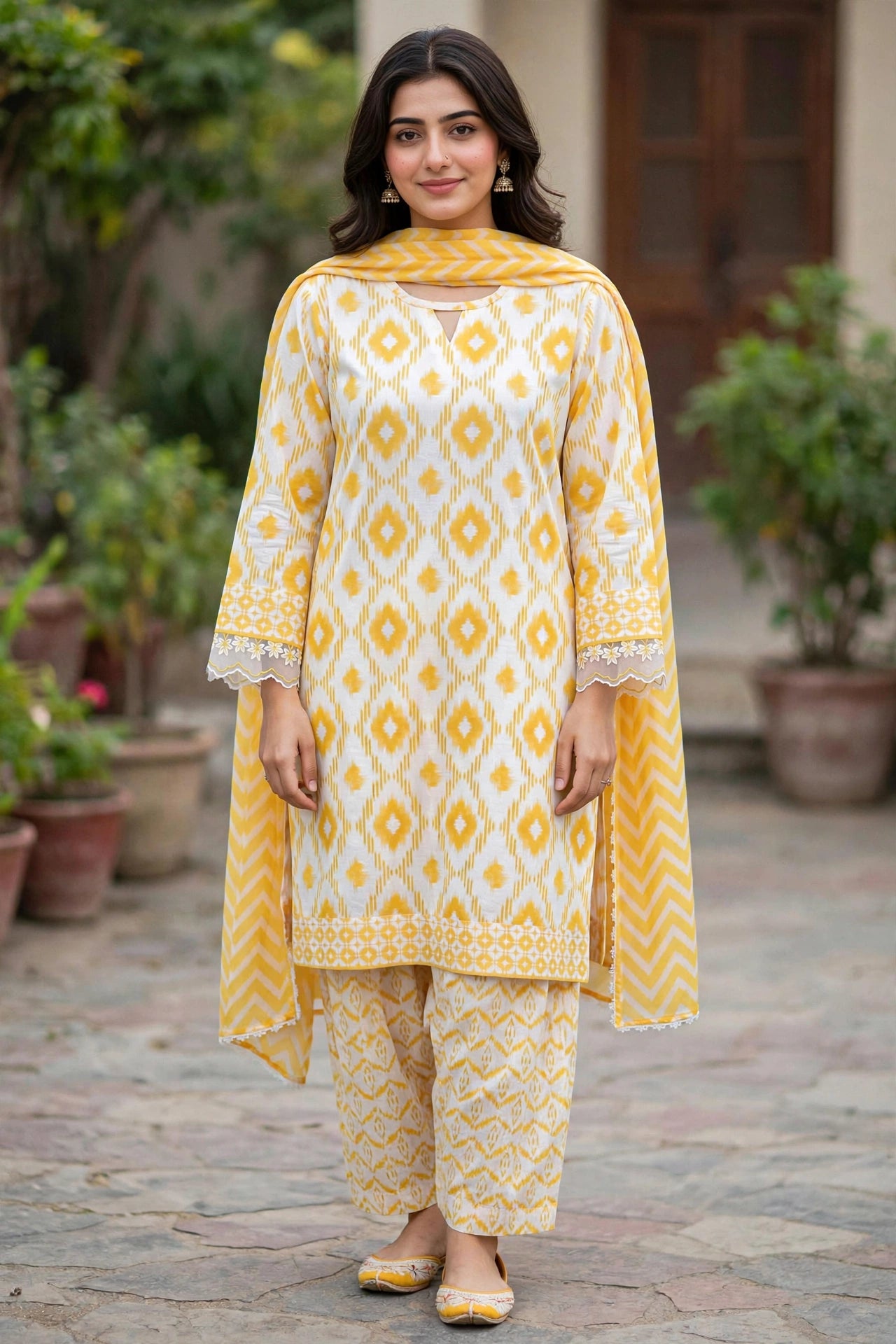 Sapphire printed lawn 3pc stitched