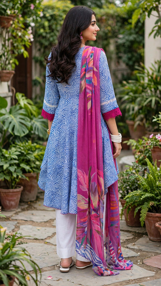 Nishat 3 piece printed lawn suit