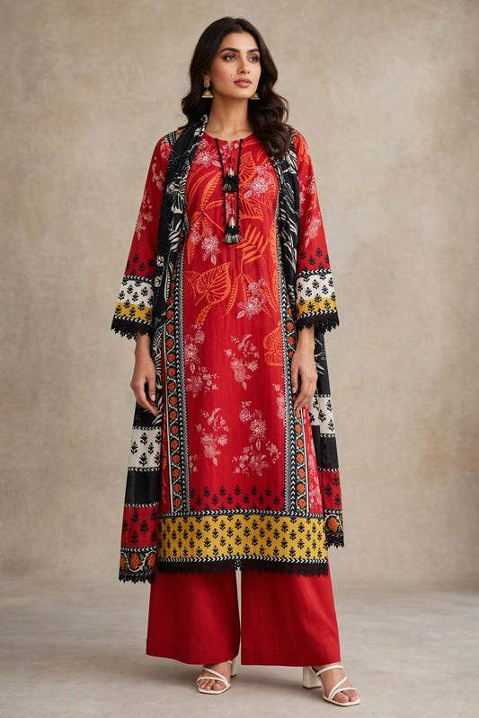 Gul Ahmed 3pc ready to wear lawn suit