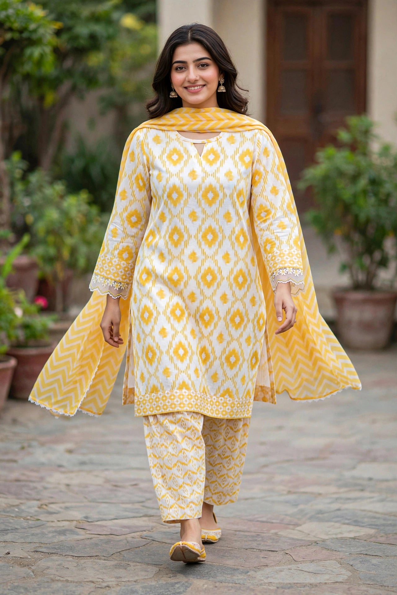 Sapphire printed lawn 3pc stitched