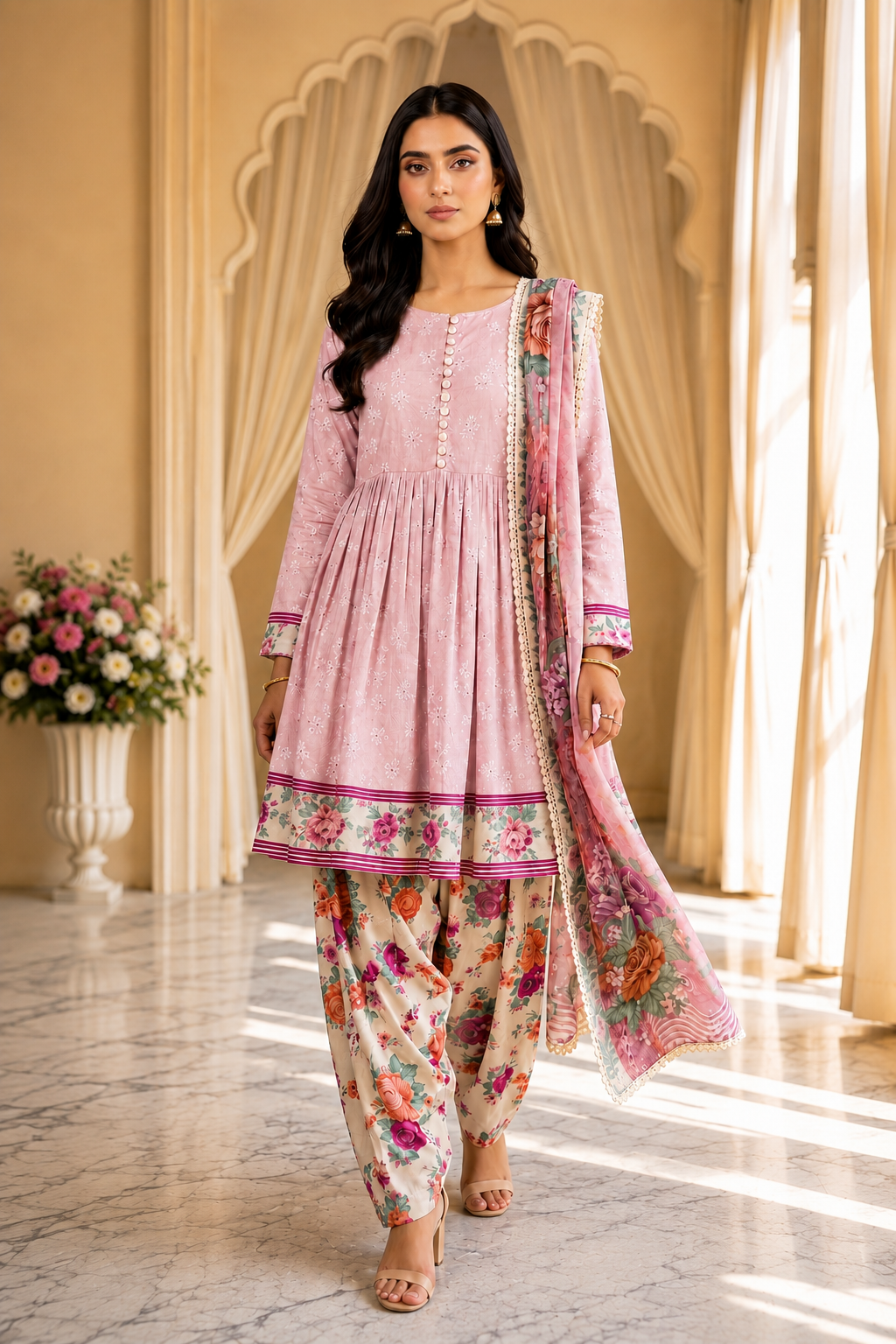 Nishat printed lawn 3pc