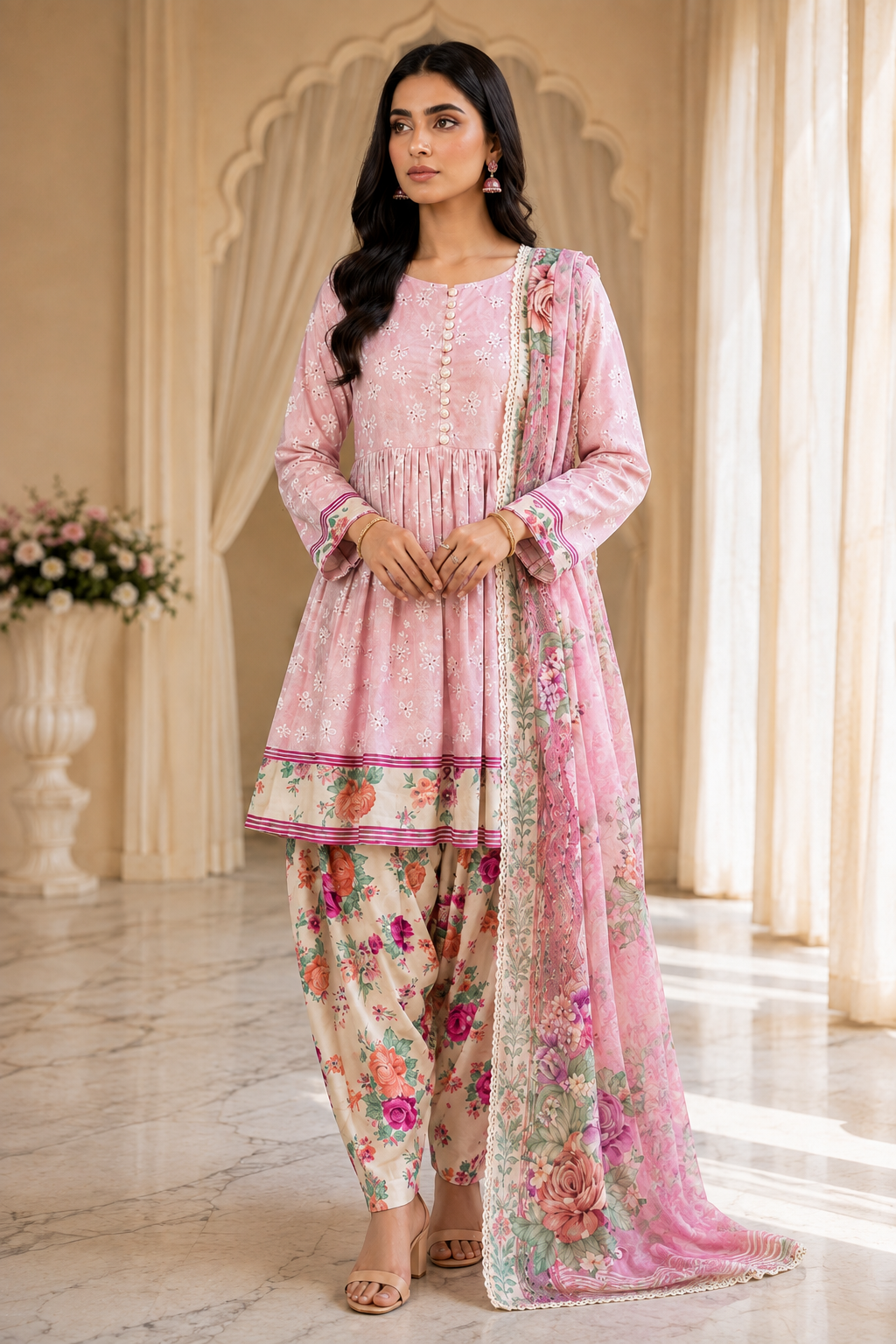 Nishat printed lawn 3pc