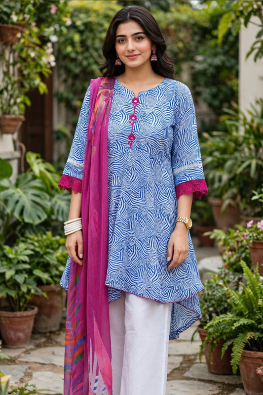 Nishat 3 piece printed lawn suit