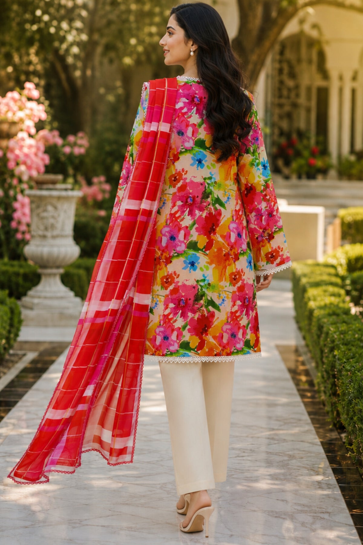 Gul Ahmed printed lawn 3pc