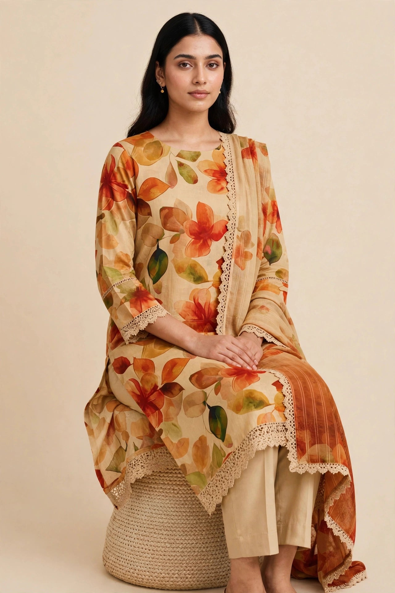 Printed Lawn suit 3pc
