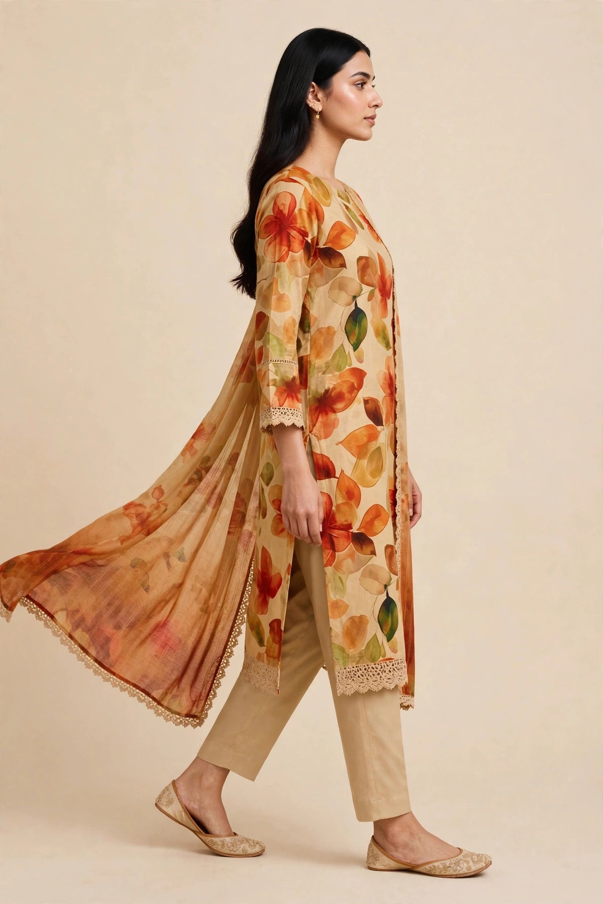 Printed Lawn suit 3pc