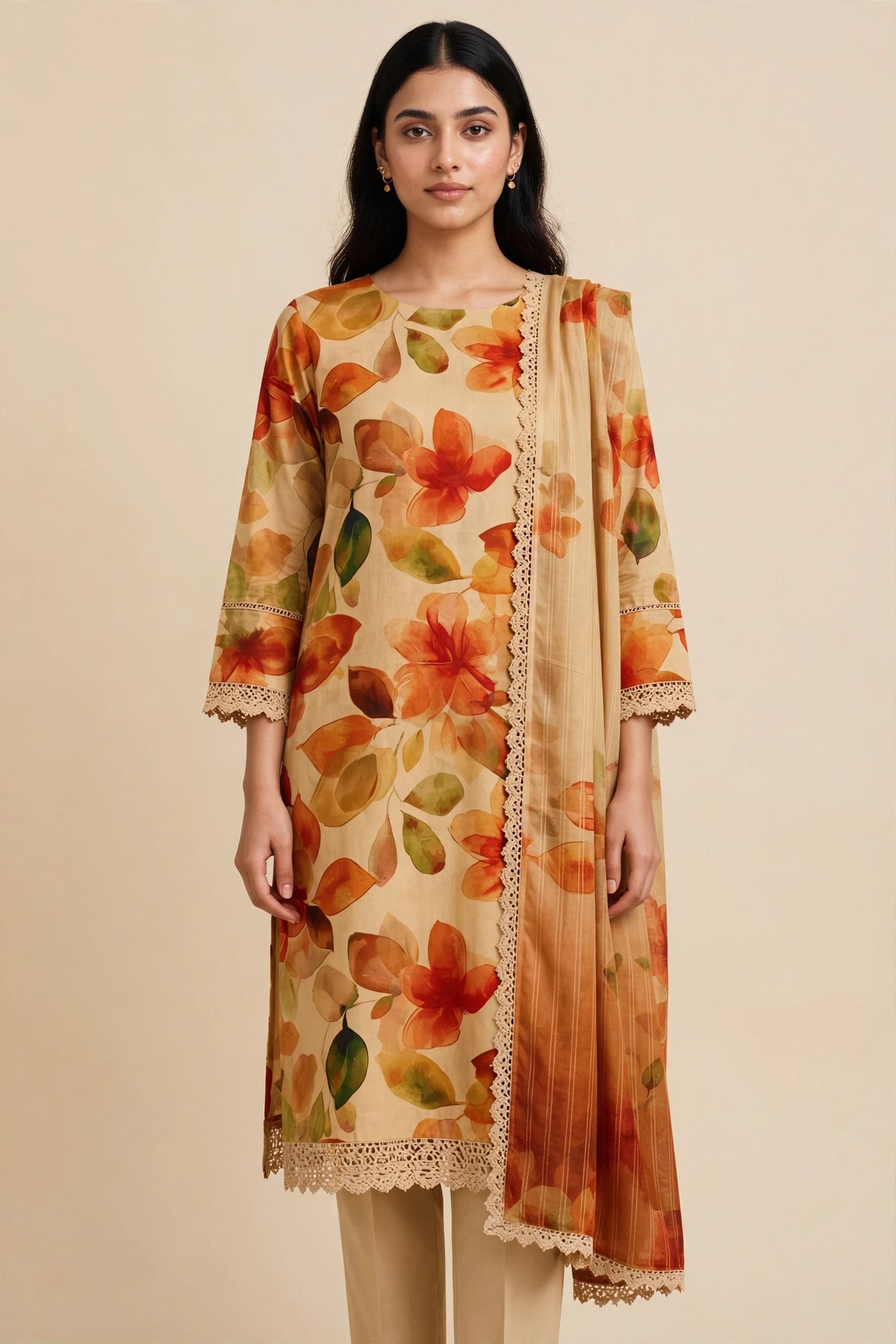 Printed Lawn suit 3pc